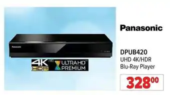 2001 Audio Video Panasonic DPUB420 UHD 4K/HDR Blu-Ray Player offer