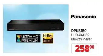 2001 Audio Video Panasonic DPUB150 UHD 4K/HDR Blu-Ray Player offer
