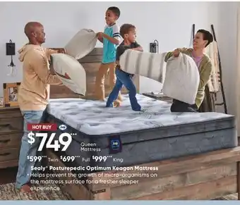 Sleep Country Sealy Posturepedic Optimum Keagan Mattress offer