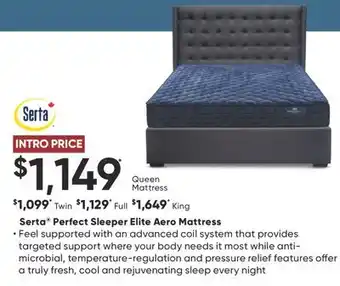 Sleep Country Serta Perfect Sleeper Elite Aero Mattress offer