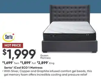 Dormez Vous Serta iCool ECO 1 Mattress offer