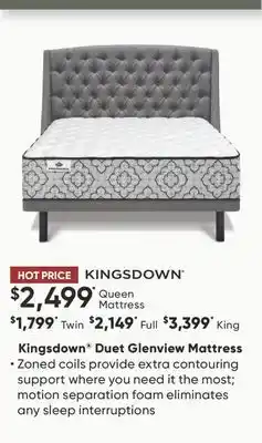 Dormez Vous Kingsdown Duet Glenview Mattress offer