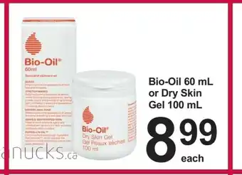 Pharmasave Bio-Oil 60 ml or Dry Skin Gel 100 ml offer