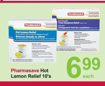 Pharmasave Pharmasave Hot Lemon Relief 10's offer