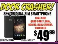 TechSource Sku 4.5 Dual Sim Smartphone offer