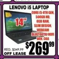 TechSource Lenovo i5 Loptop offer