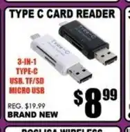 TechSource Type C Card Reader offer