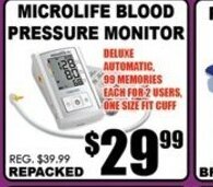 TechSource Microlife Blood Pressure Monitor offer