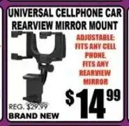 TechSource Universel Cellphone Car Rearview Mirror Mount offer