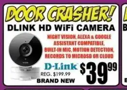 TechSource Dlink HD Wifi Camera offer