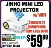 TechSource Jinho Mini Led Projector offer