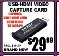 TechSource USB-HDMI Video Capture Card offer