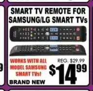 TechSource Smart TV Remote For Samsung/LG Smart Tv's offer