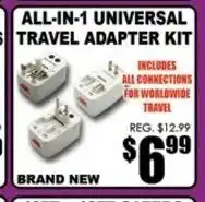 TechSource All-In-1 Universal Travel Adapter Kit offer
