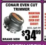 TechSource Conaire Even Cut Trimmer offer
