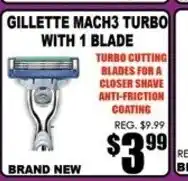 TechSource Gillette Mach3 Turbo With 1 Blade offer