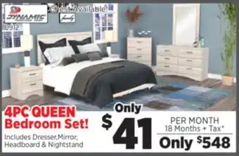 Surplus Furniture Aurora Oak 4-Piece Queen Bedroom Set offer