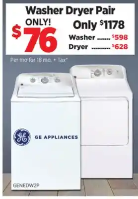 Surplus Furniture General Electric 27 Washer Dryer Pair offer