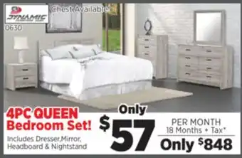 Surplus Furniture Aurora Oak 4-Piece Queen Bedroom Set offer
