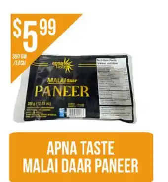 Food World Supermarket Apna Taste Malai Daar Paneer offer