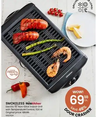 Stokes SMOKELESS Electric 15 Non-Stick Indoor Grill offer