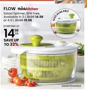 Stokes FLOW Salad Spinner offer
