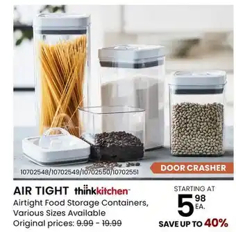 Stokes AIR TIGHT Airtight Food Storage Containers offer