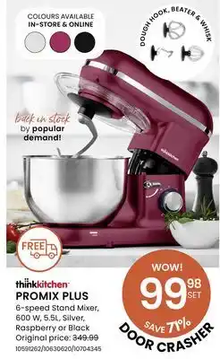 Stokes PROMIX PLUS 6-speed Stand Mixer offer