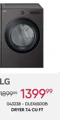 Meubles RD LG DRYER 7.4 CU FT offer