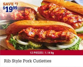 M&M Meat Shops Rib Style Pork Cutlettes offer