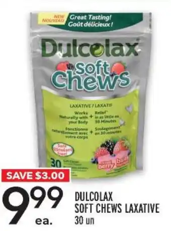 Metro DULCOLAX SOFT CHEWS LAXATIVE 30 un offer