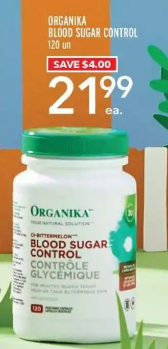 Metro ORGANIKA BLOOD SUGAR CONTROL offer