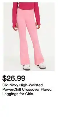Old Navy Old Navy High-Waisted PowerChill Crossover Flared Leggings for Girls offer