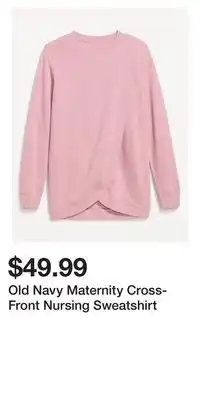 Old Navy Old Navy Maternity Cross-Front Nursing Sweatshirt offer