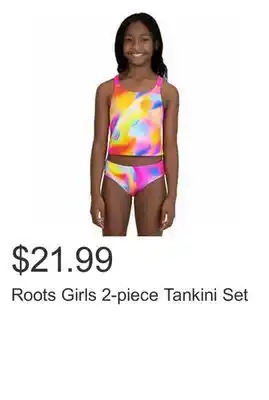 Costco Roots Girls 2-piece Tankini Set offer