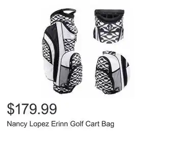 Costco Nancy Lopez Erinn Golf Cart Bag offer