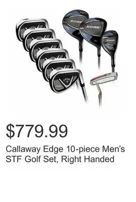Costco Callaway Edge 10-piece Men's STF Golf Set, Right Handed offer