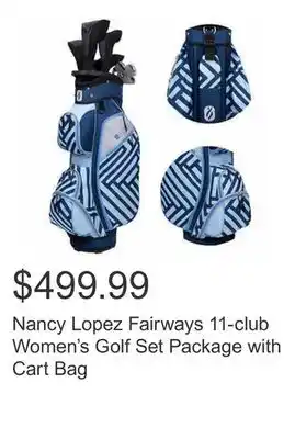 Costco Nancy Lopez Fairways 11-club Women's Golf Set Package with Cart Bag offer