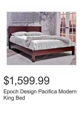 Costco Epoch Design Pacifica Modern King Bed offer