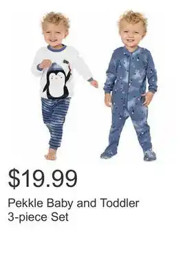Costco Pekkle Baby and Toddler 3-piece Set offer