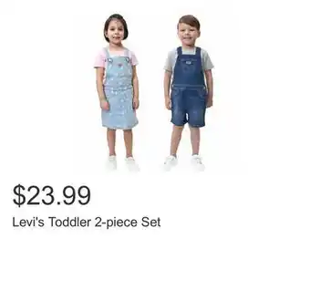 Costco Levi's Toddler 2-piece Set offer