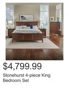 Costco Stonehurst 4-piece King Bedroom Set offer