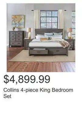 Costco Collins 4-piece King Bedroom Set offer
