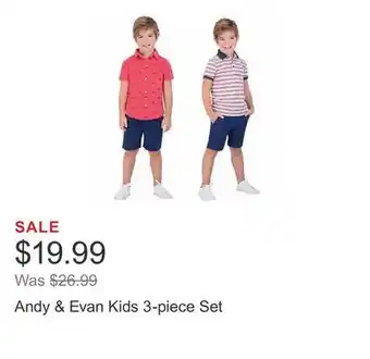 Costco Andy & Evan Kids 3-piece Set offer