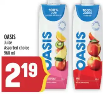 Marché Adonis OASIS Juice offer