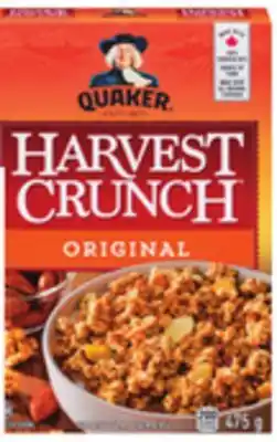 Giant Tiger Quaker Harvest Crunch cereal offer