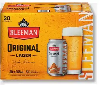 IGA SLEEMAN ORIGINAL DRAUGHT BEER offer