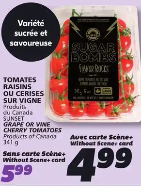 IGA SUNSET GRAPE OR VINE CHERRY TOMATOES offer