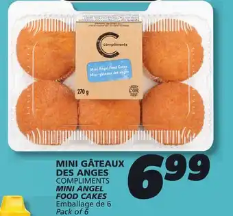 IGA COMPLIMENTS MINI ANGEL FOOD CAKES offer