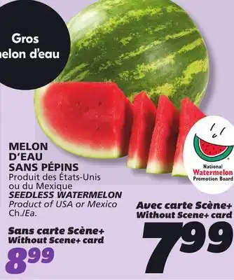 IGA SEEDLESS WATERMELON offer